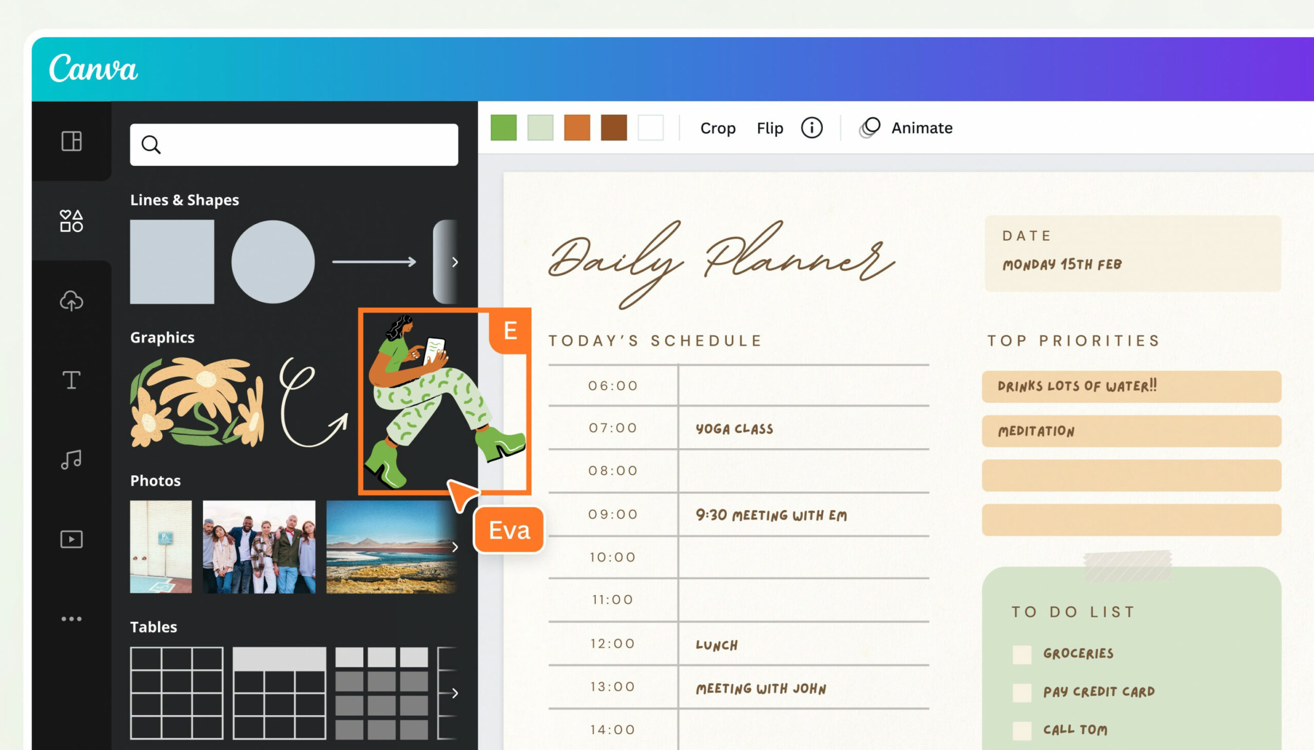 Free Daily Schedule Maker - Create A Day Planner Online  Canva