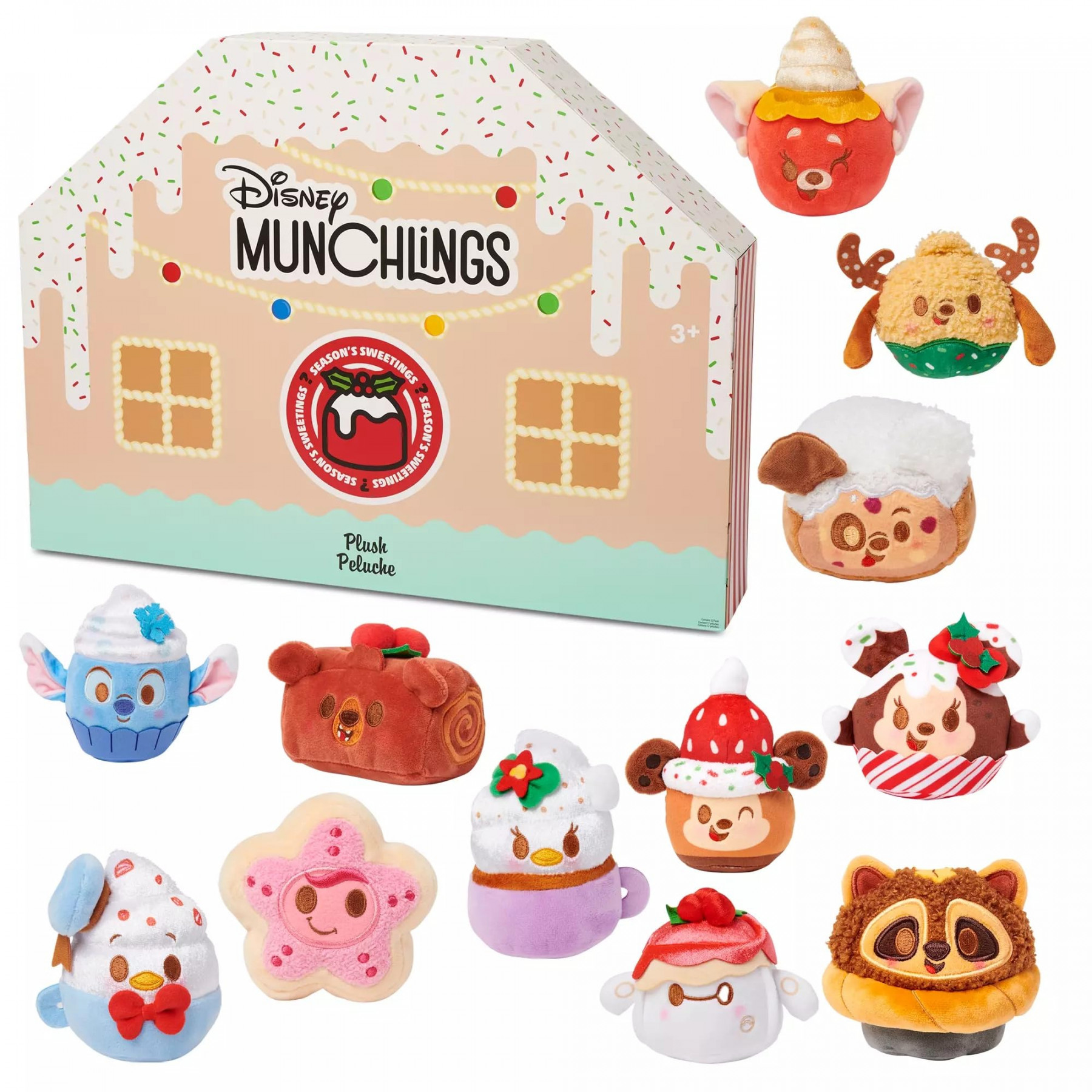 Disney Store Official Munchlings -Day Advent Calendar Plush - Season