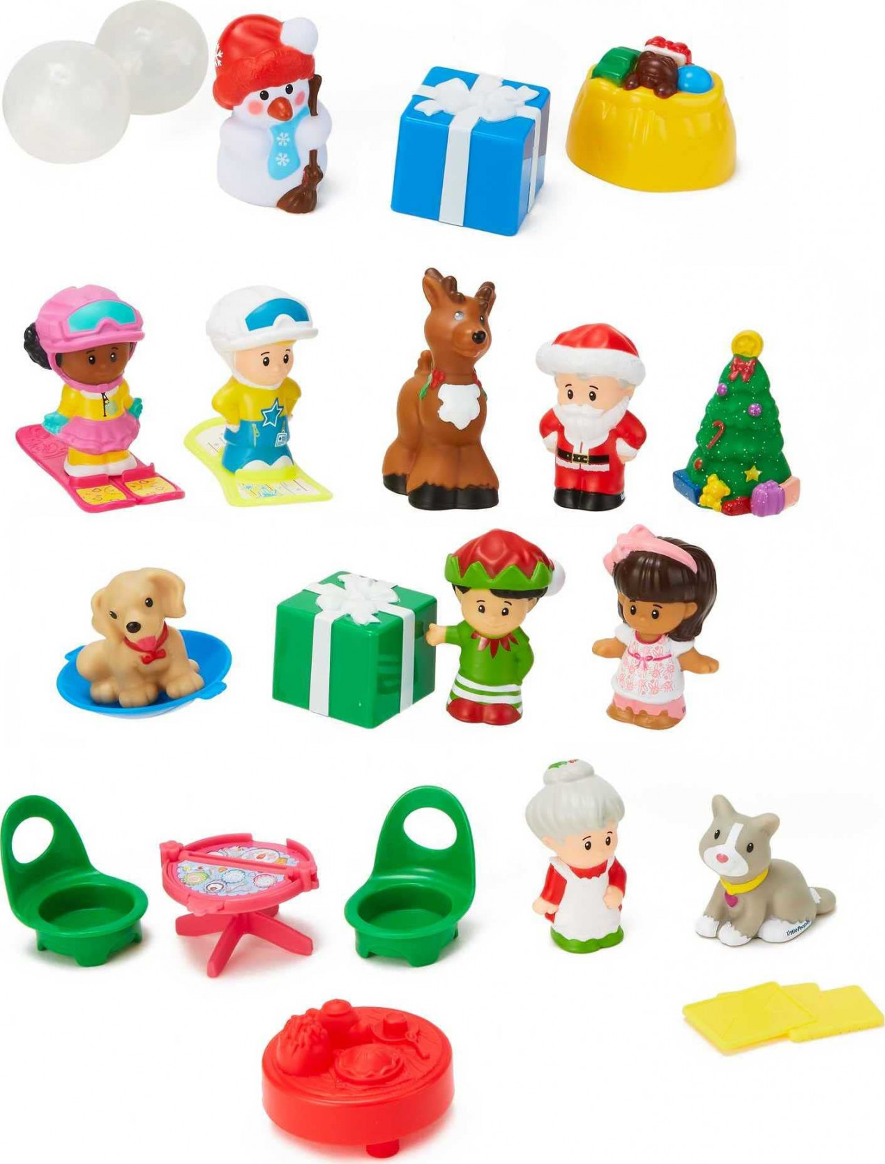 Fisher-Price Little People Advent Calendar, Set of  Christmas Figures and  Accessories for Toddlers and Preschool Pretend Play