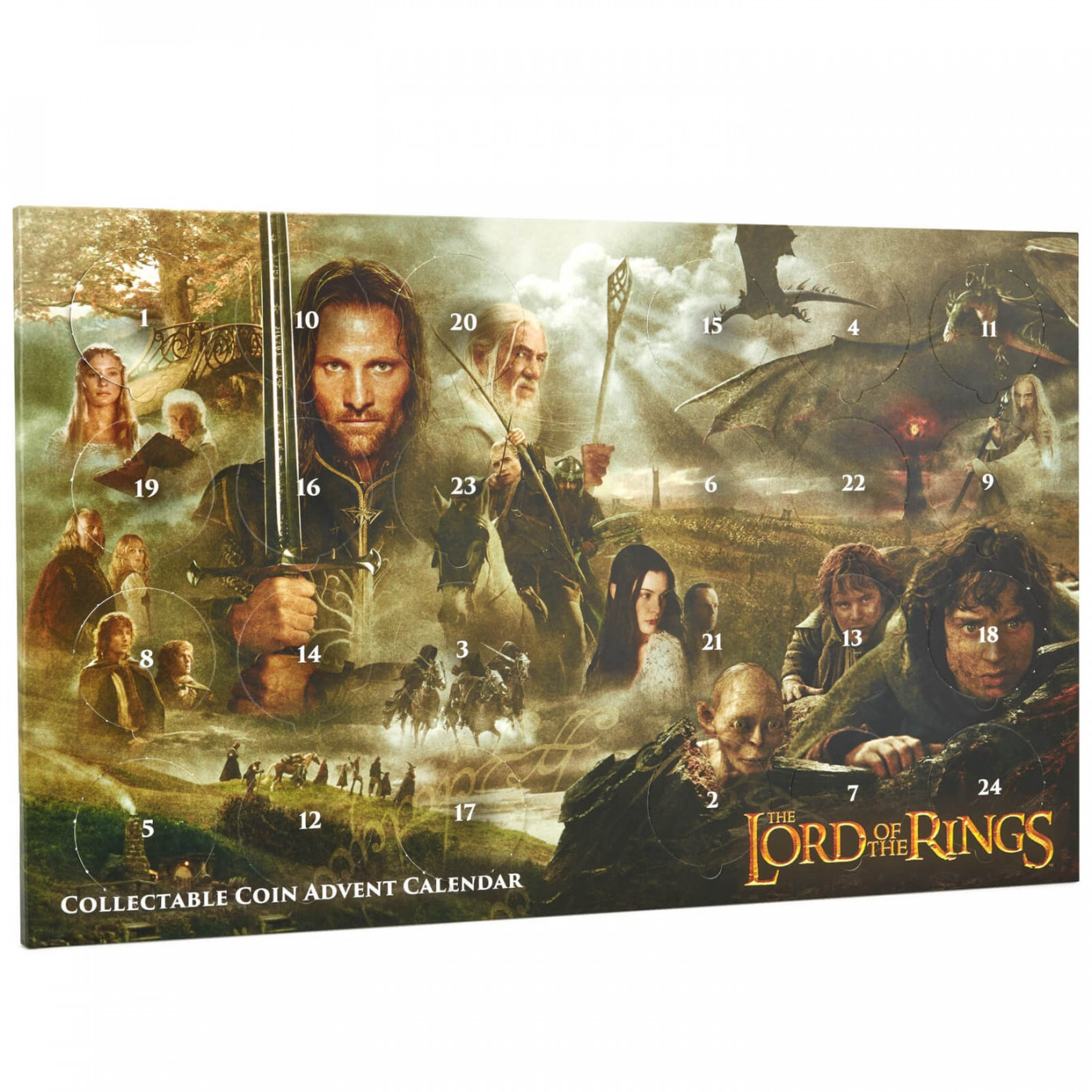 Lord of the Rings Limited Edition Collectible Coin Advent Calendar - Zavvi  Exclusive