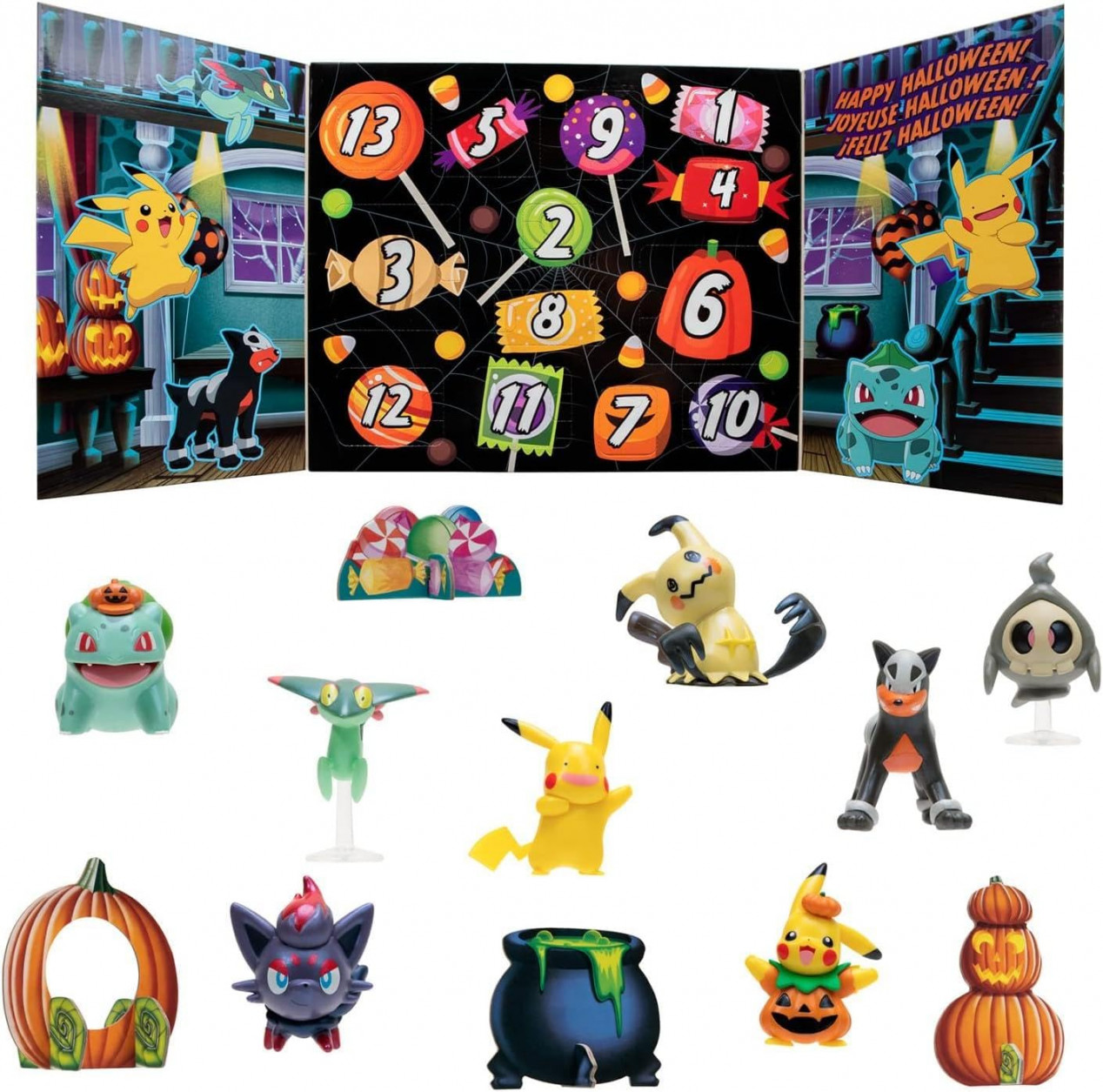 Pokemon Halloween  Day Action Figure Advent Holiday Advent Countdown (  Day Halloween Advent)