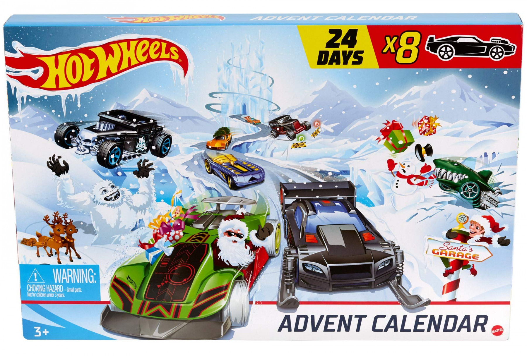 Hot Wheels Advent Calendar  day Holiday Surprises with Cars and  Accessories Ages  and older