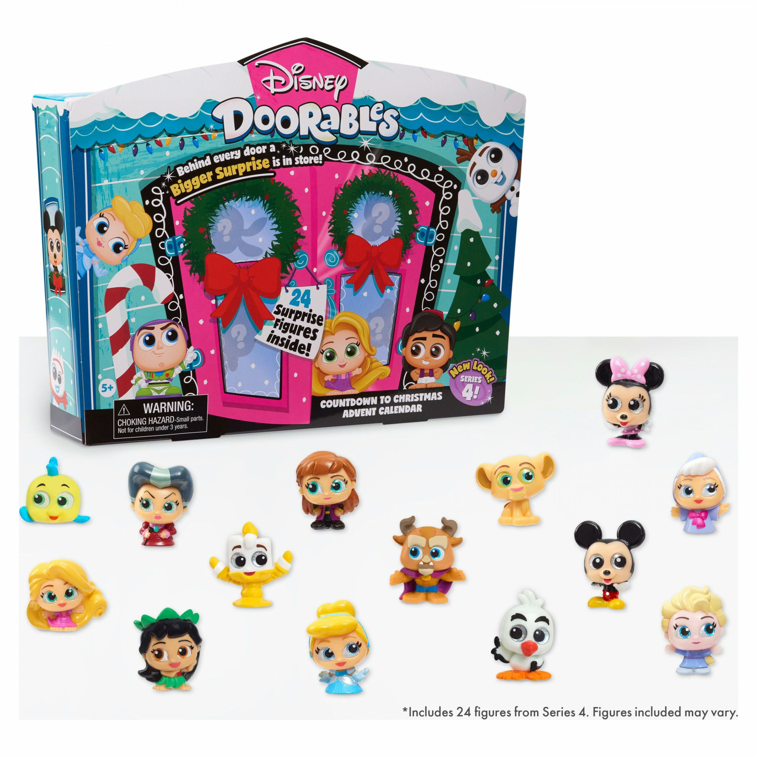 Disney Doorables Advent Calendar,  Pieces, Officially Licensed Kids Toys  for Ages  Up, Gifts and Presents