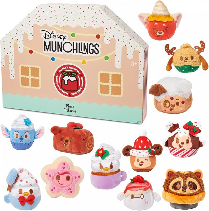 Disney Store Official Munchlings -Day Advent Calendar Plush - Season