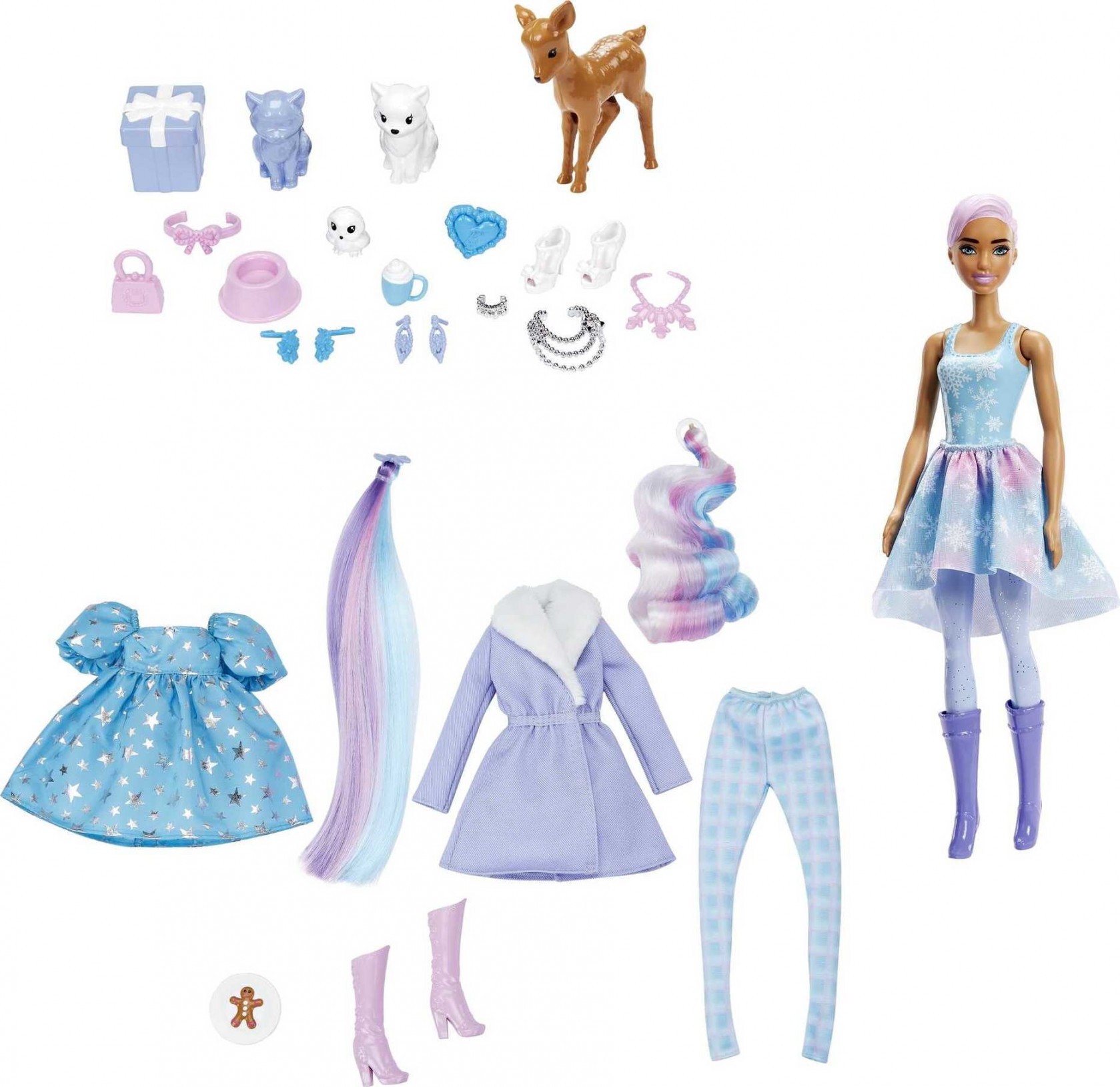 Barbie Color Reveal Advent Calendar,  Doll &  Pets,  Surprises