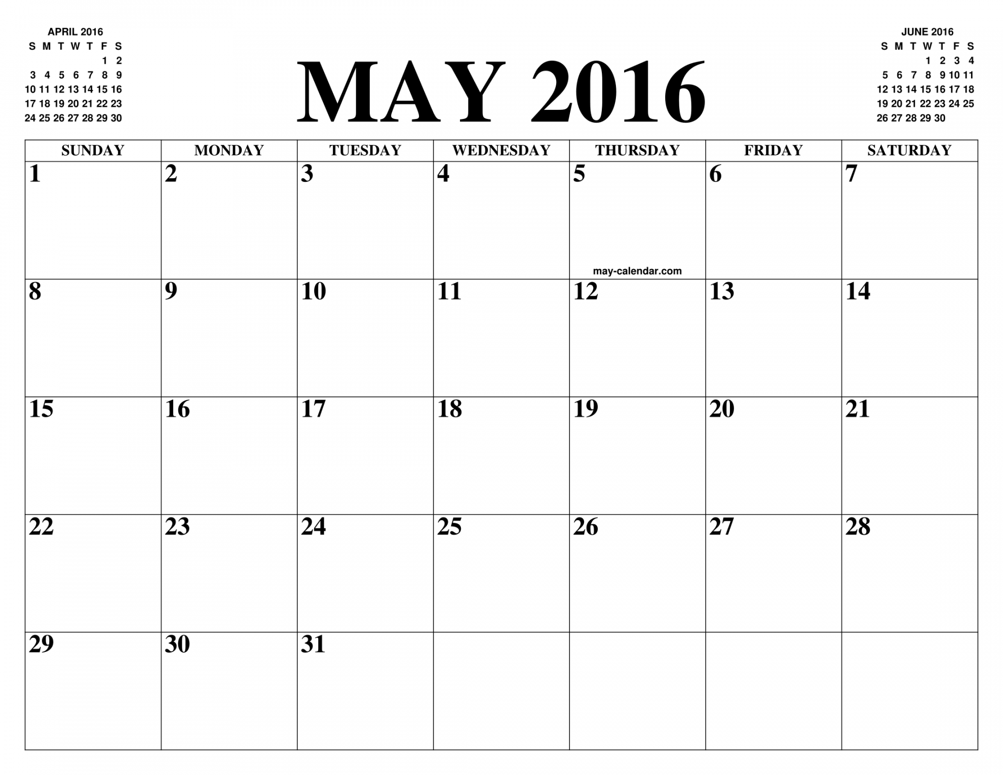 MAY  CALENDAR OF THE MONTH: FREE PRINTABLE MAY CALENDAR OF THE