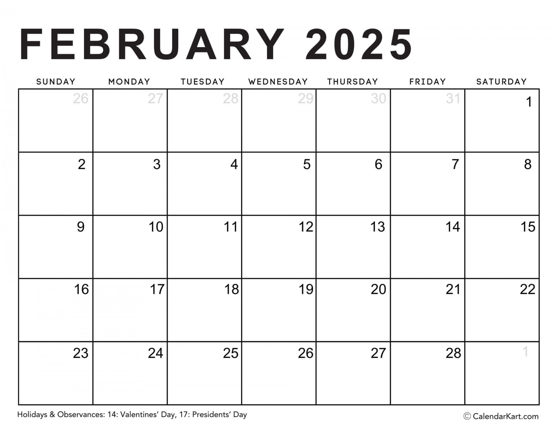 Editable Printable Calendars  - Typeable PDF - CalendarKart