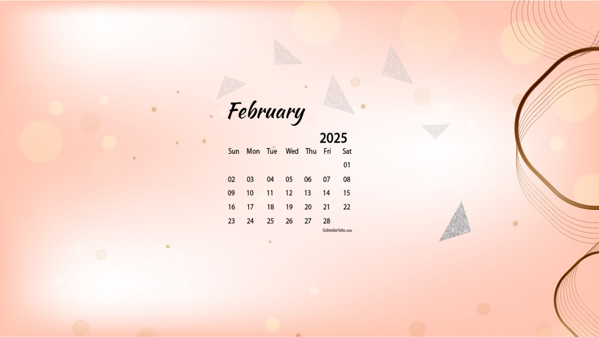 February  Desktop Wallpaper Calendar - CalendarLabs