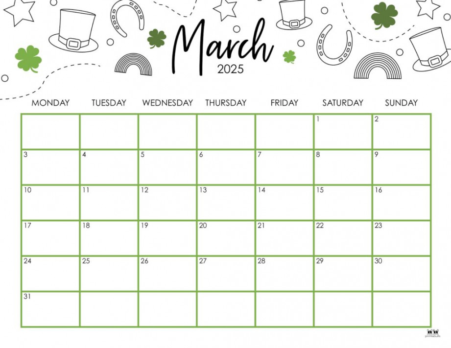 March  Calendars -  FREE Printables  Printabulls