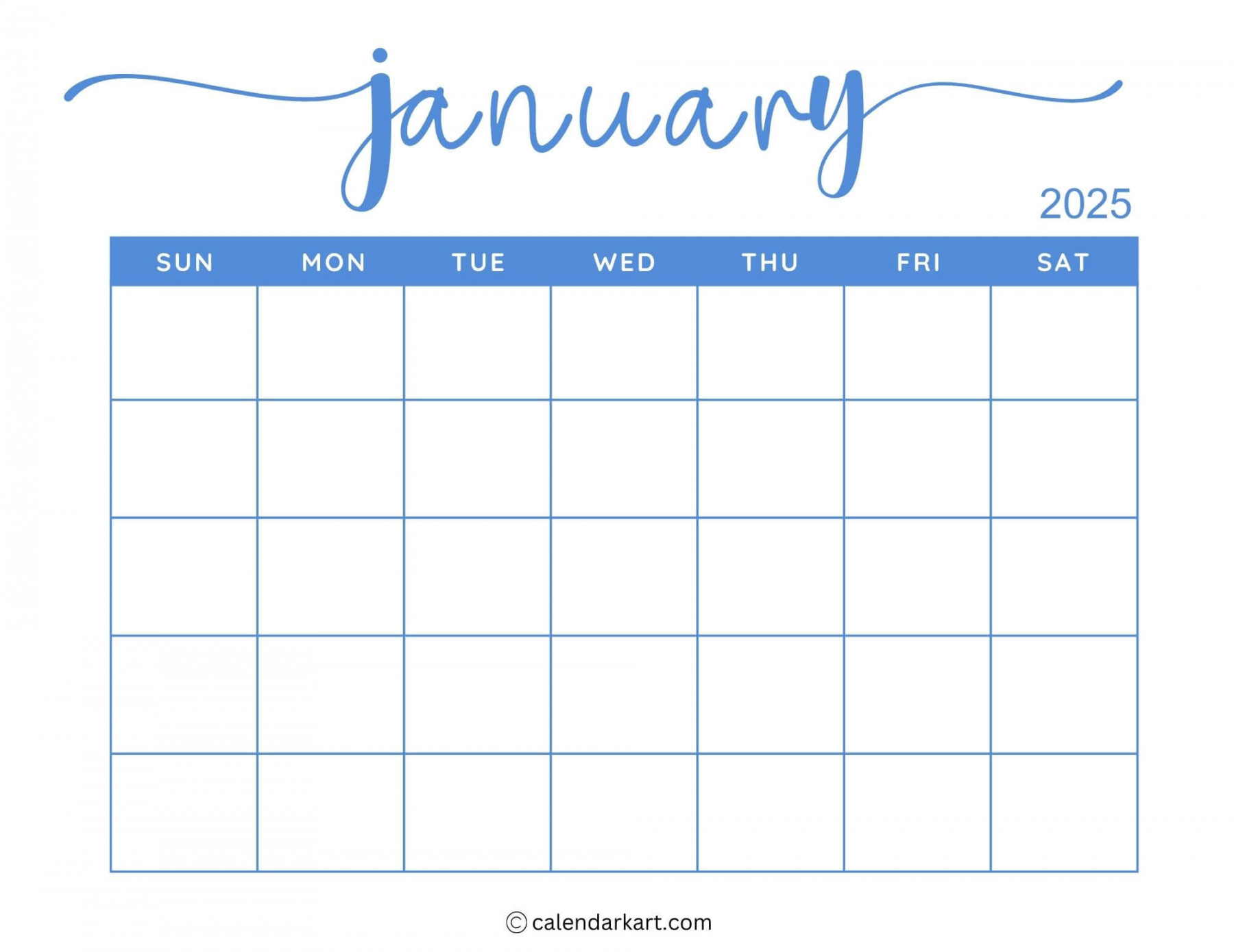 + Printable January  Calendars  free pdf - CalendarKart