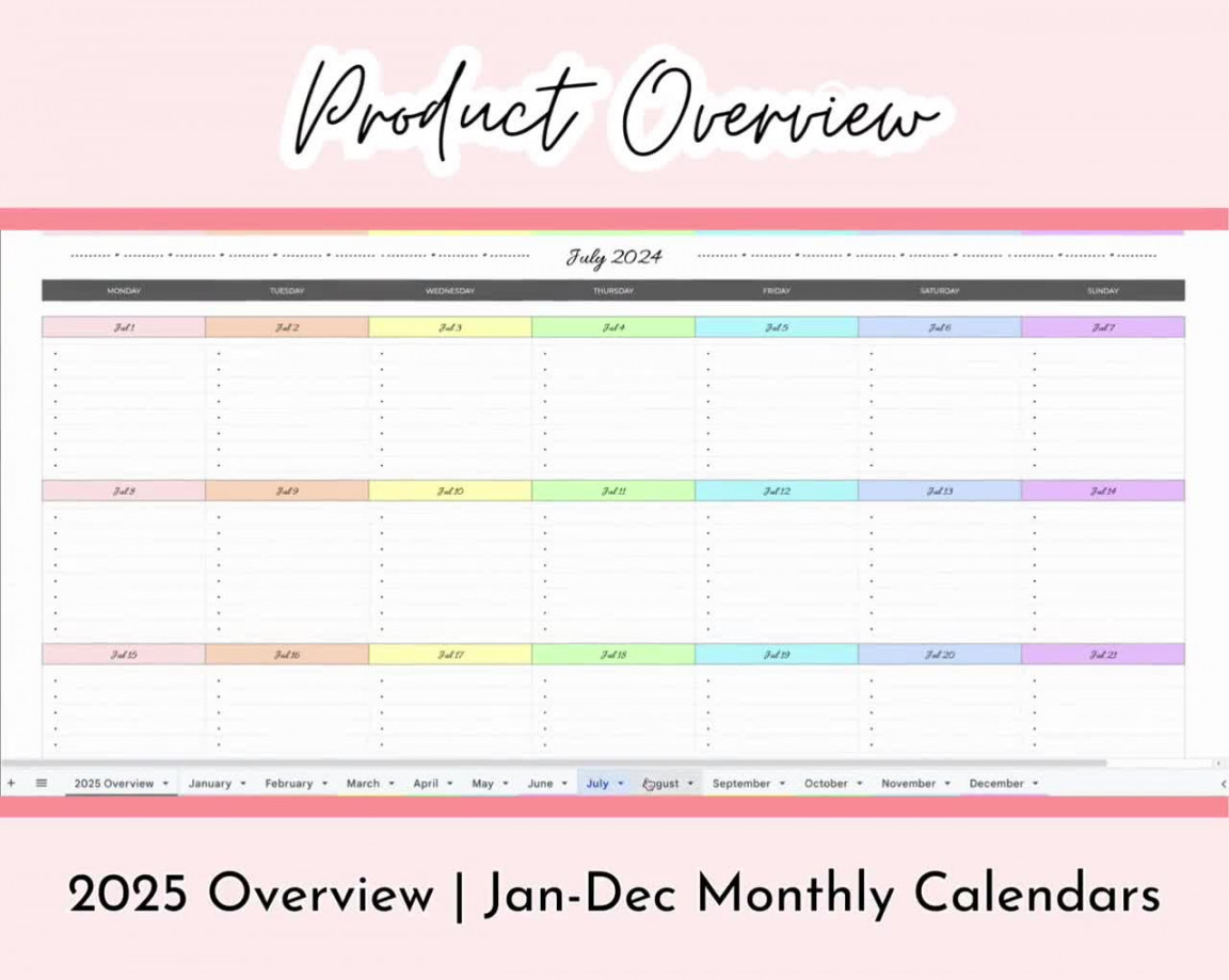 Digital Calendar Spreadsheet Google Sheets Planner Template Editable  Calendar Template  Monthly Calendar Cute Planner Spreadsheet