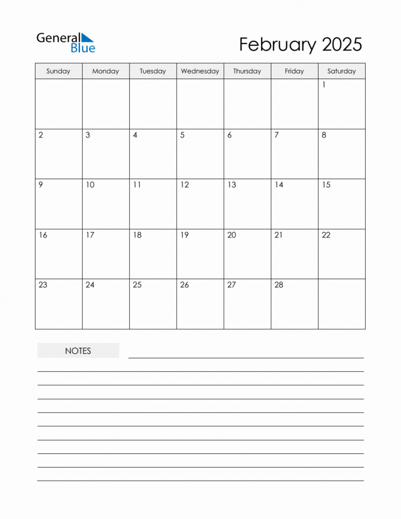 February  Monthly Planner Calendar