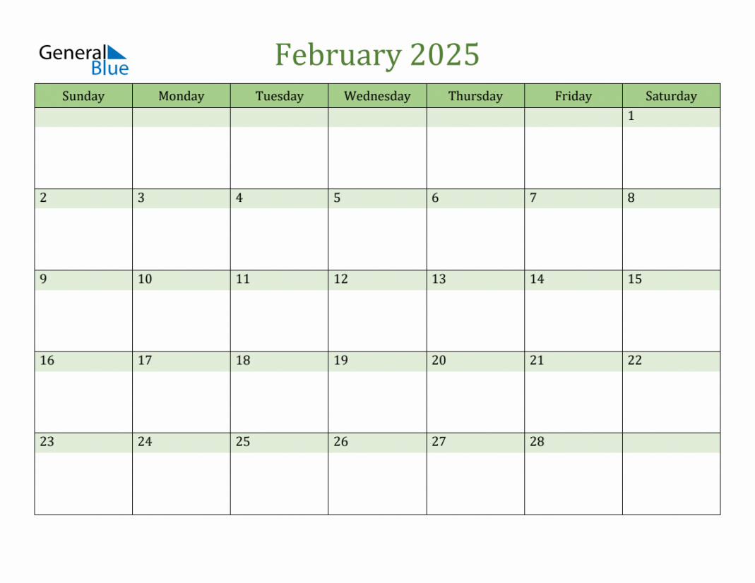 Fillable February  Calendar