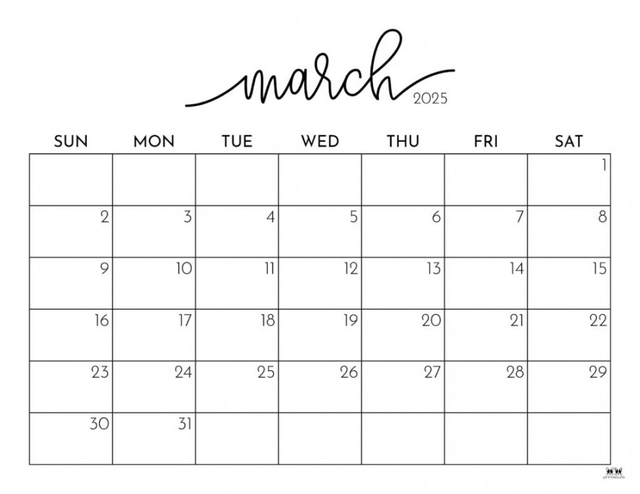 March  Calendars -  FREE Printables  Printabulls