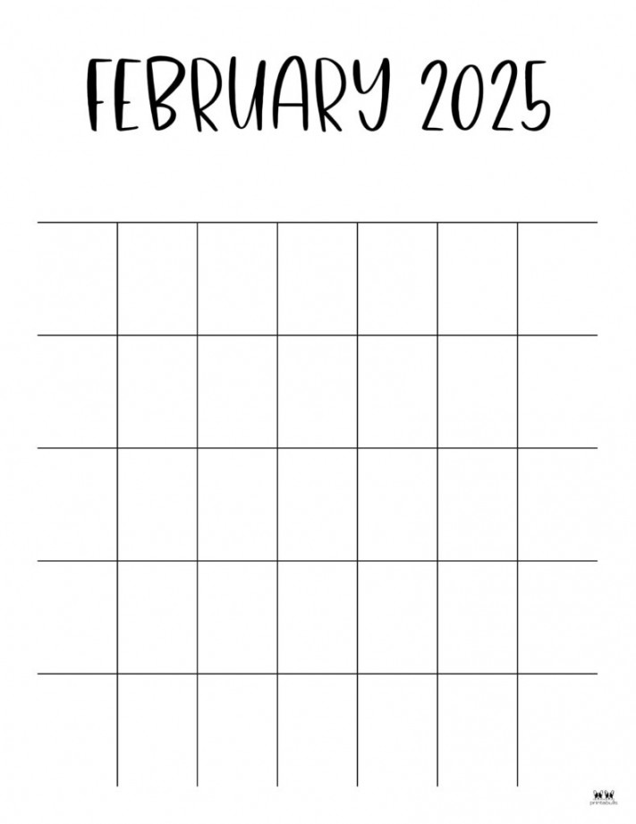 February  Calendars -  FREE Printables  Printabulls