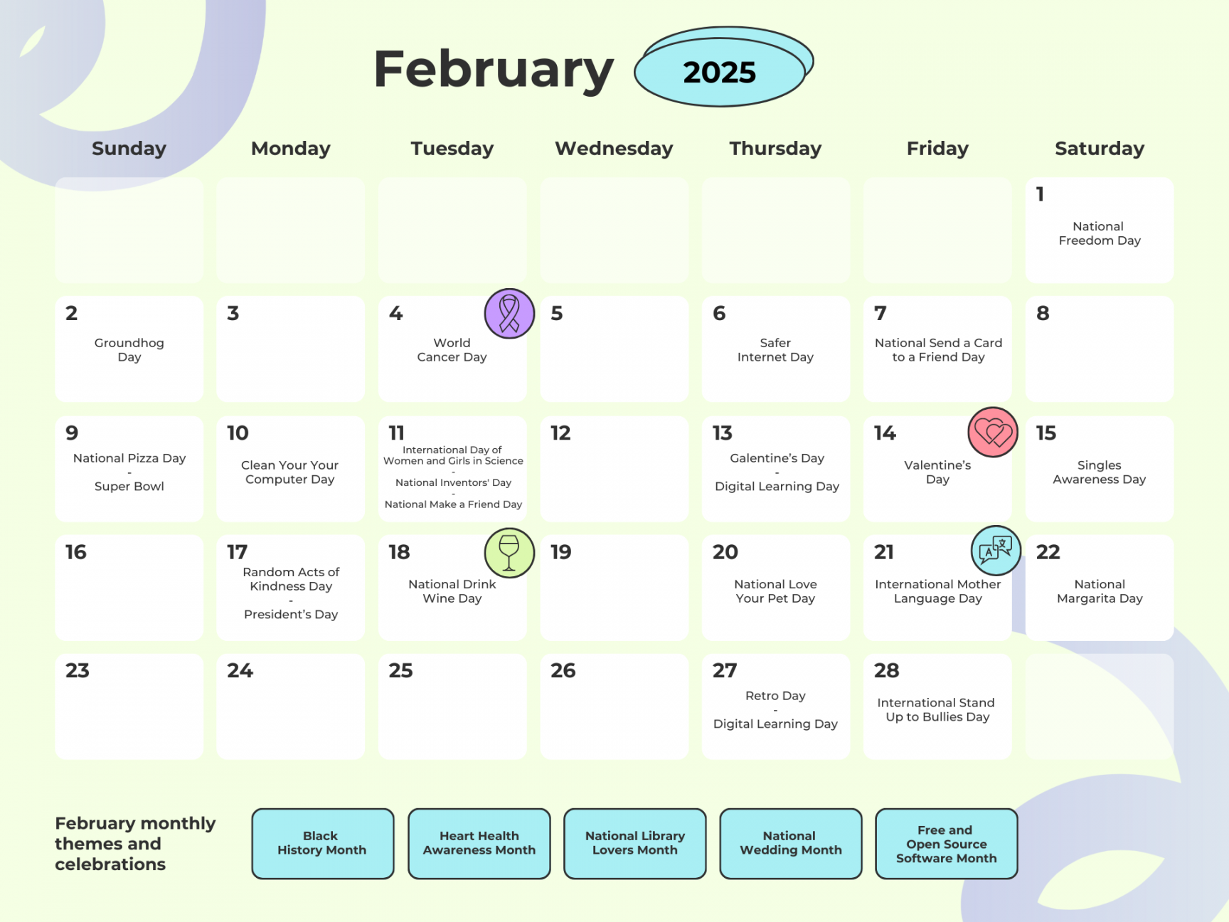 Complete  Social Media Holidays Calendar [+ Dates]