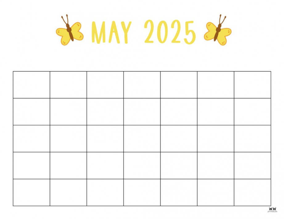 May  Calendars -  FREE Printables  Printabulls