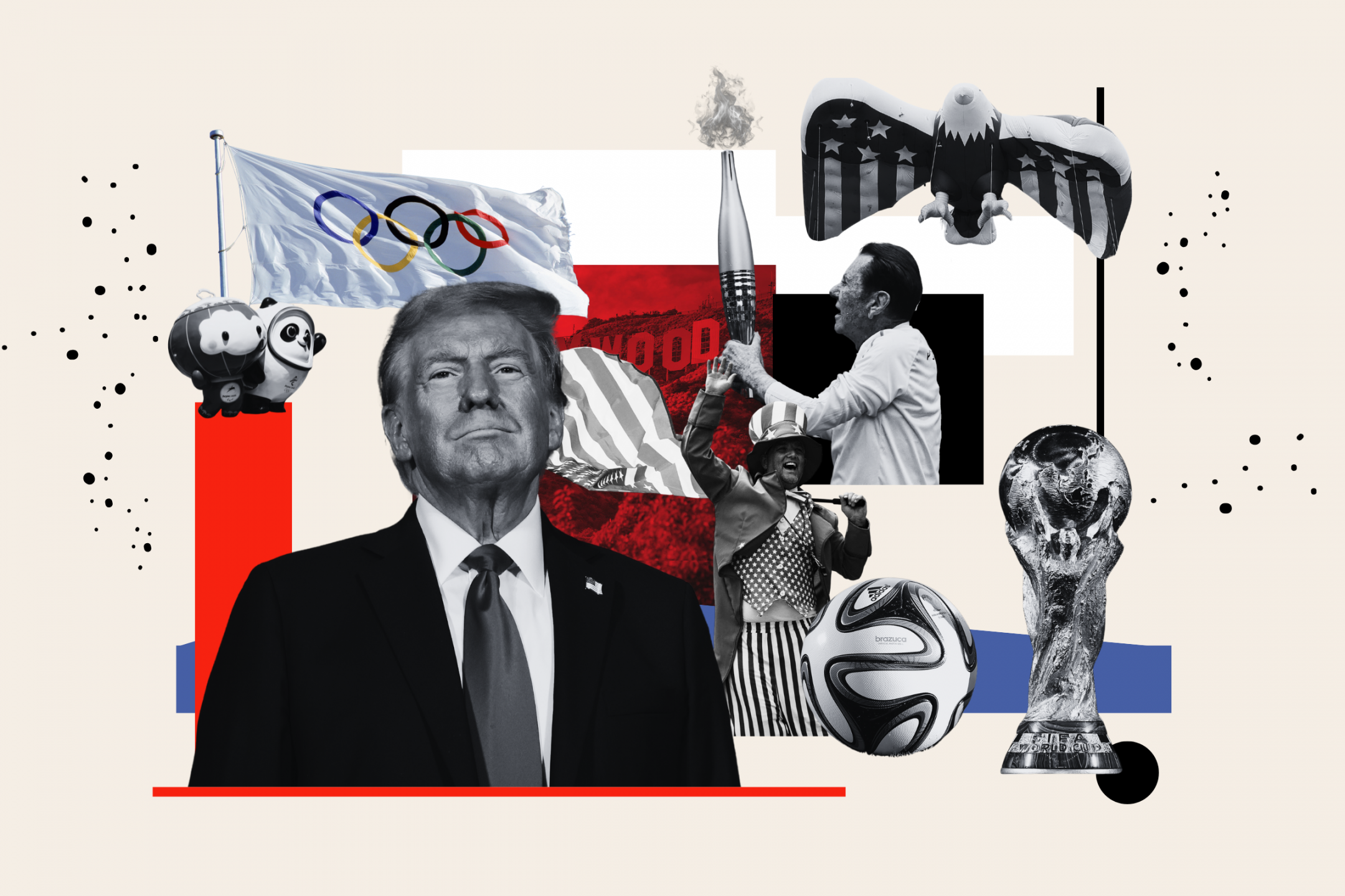 Olympics, World Cup, America at : Trump to Bask in Global