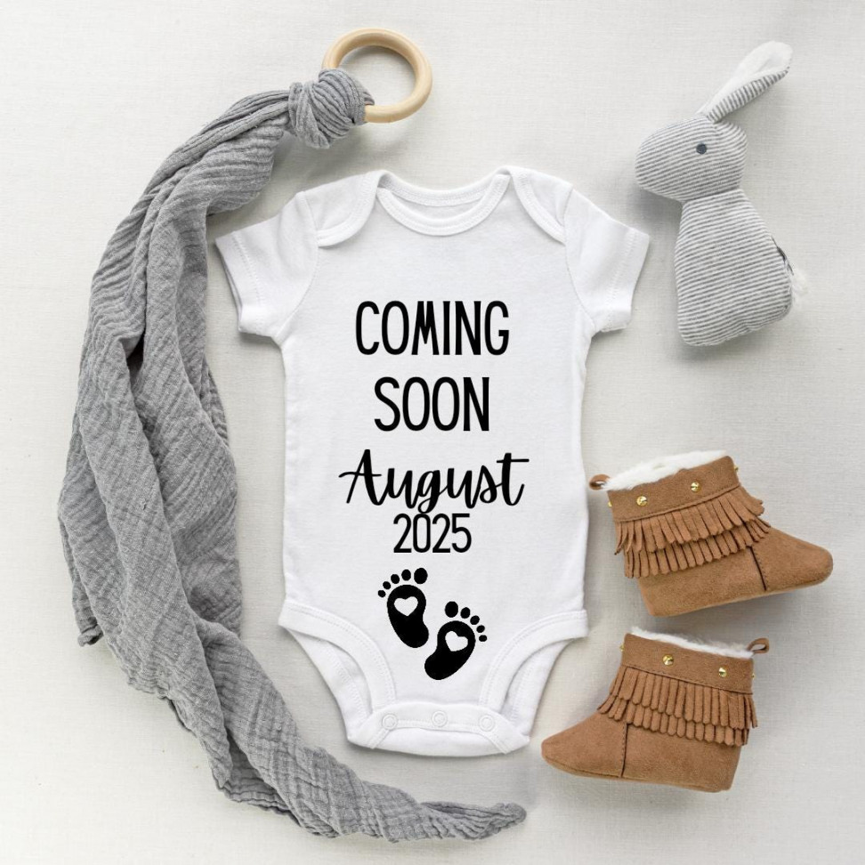 August  Pregnancy Announcement  August  Baby Reveal  August   Pregnancy Reveal  Due Date Bodysuit  Maternity Photo Prop - Etsy