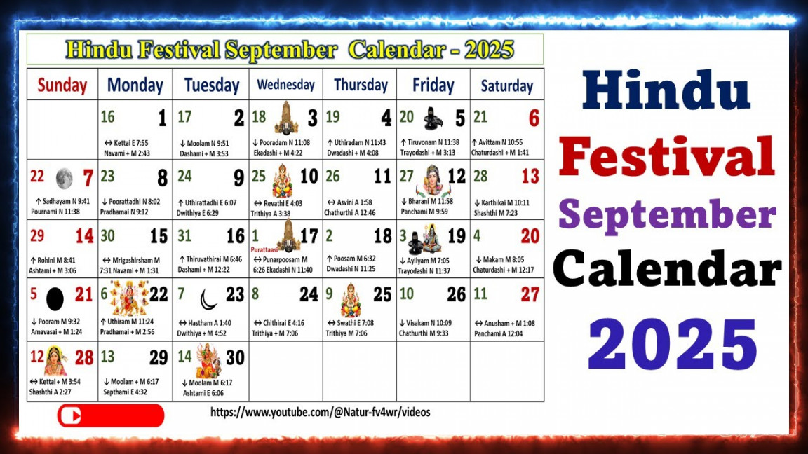 Hindu Festivals September Calendar , #septembercalendar