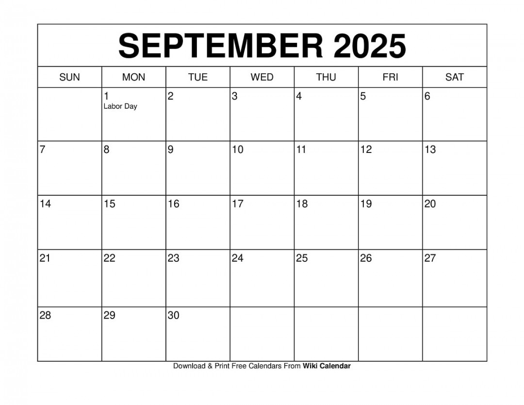 September  Calendar - Printable Templates & More