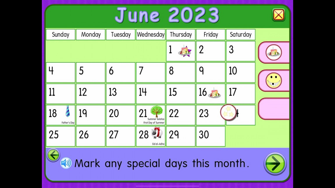 Starfall Calendar June  is here